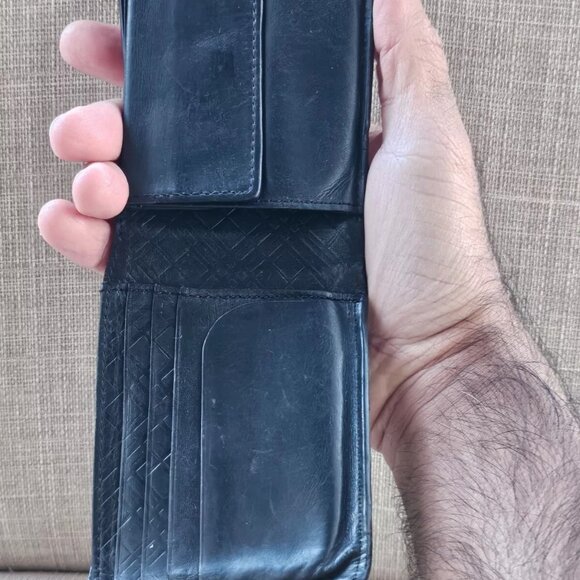 Burberry London Men Wallet Leather Bifold Card holder Billfold Purse Black Label - Picture 4 of 13